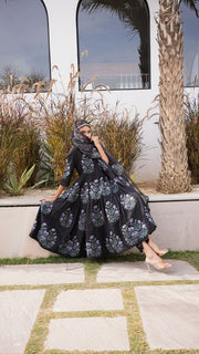 Wafa Black Anarkali Set Gulabo Jaipur