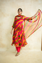 Arzu Yellow Anarkali Set 4