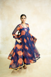 Arzu Blue Anarkali Set 3