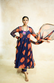 Arzu Blue Anarkali Set 4