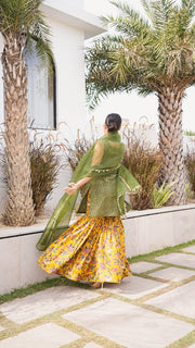Samira Green Sharara Set 4