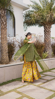 Samira Green Sharara Set 5