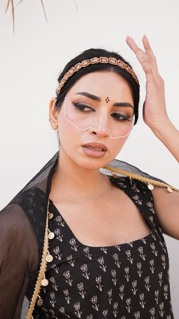 Samira Black Sharara Set Gulabo Jaipur