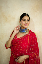 Arzu Red Anarkali Set 5