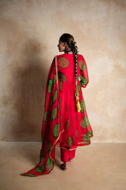 Arzu Red-Green Anarkali Set 6