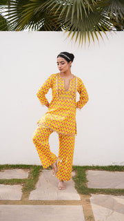 Mahin Yellow Straight Set 5