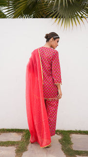 Mahin Red Straight Set 6
