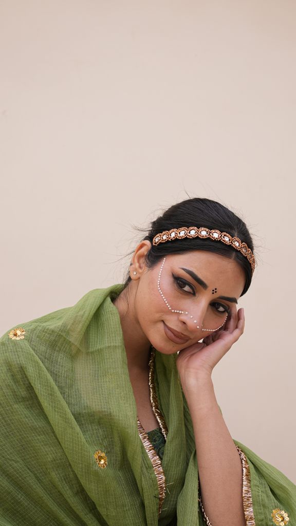 Ira Green Jaal Anarkali Set Gulabo Jaipur
