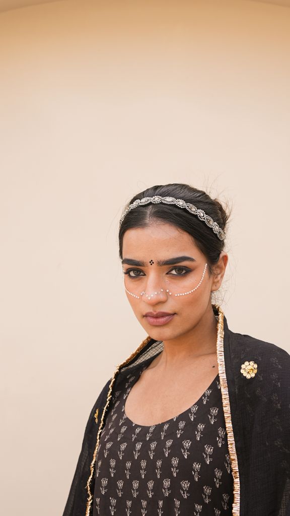 Ira Black Anarkali Set Gulabo Jaipur