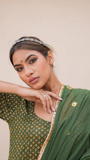 Ira Green Butti Anarkali Set 11