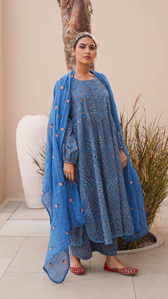 Rida Blue Straight Set Gulabo Jaipur