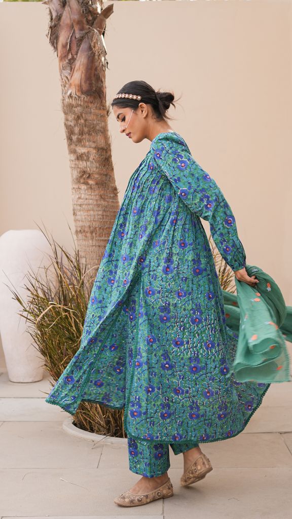Rida Green Straight Set Gulabo Jaipur