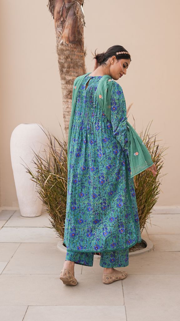 Rida Green Straight Set Gulabo Jaipur