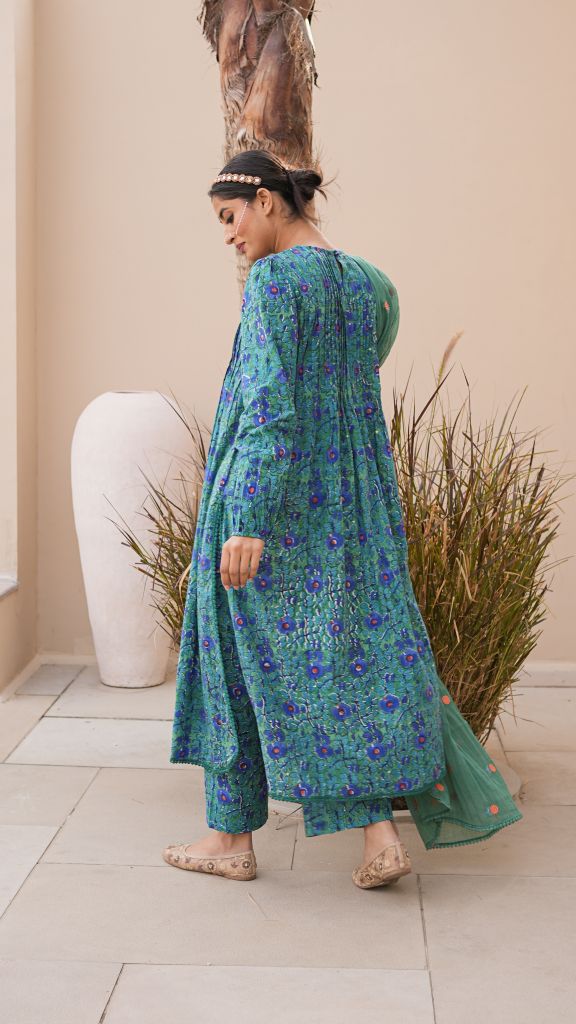 Rida Green Straight Set Gulabo Jaipur