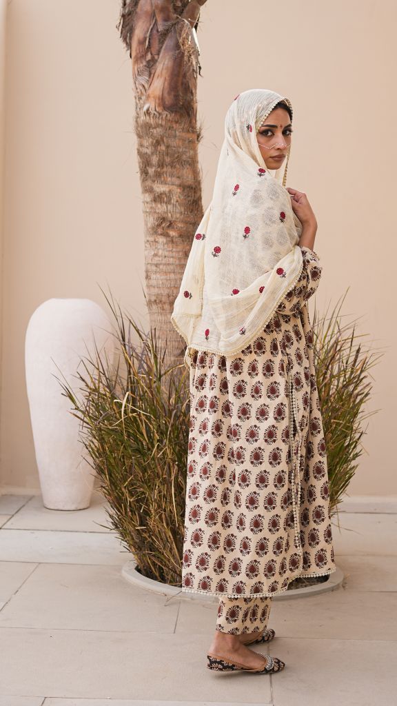 Rida Beige Straight Set Gulabo Jaipur
