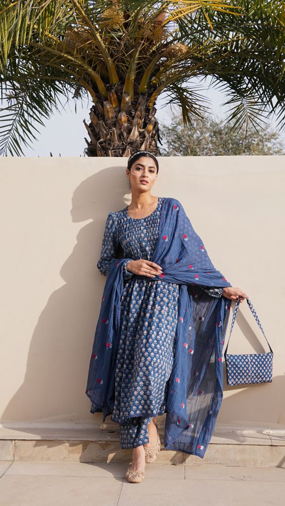 Rida Indigo Straight Set Gulabo Jaipur