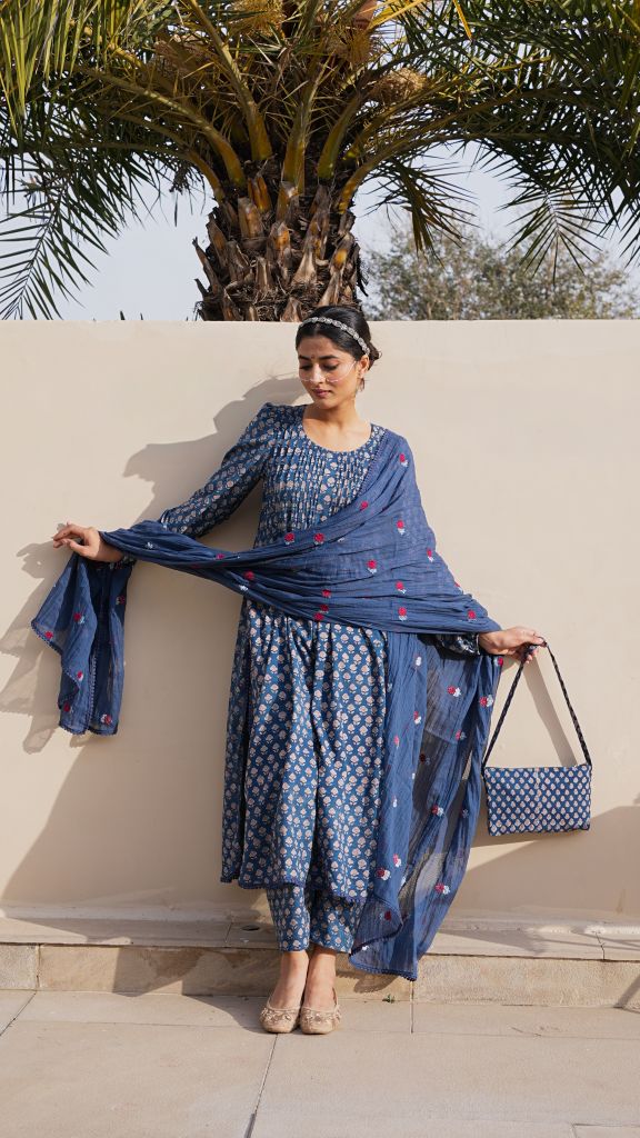 Rida Indigo Straight Set Gulabo Jaipur