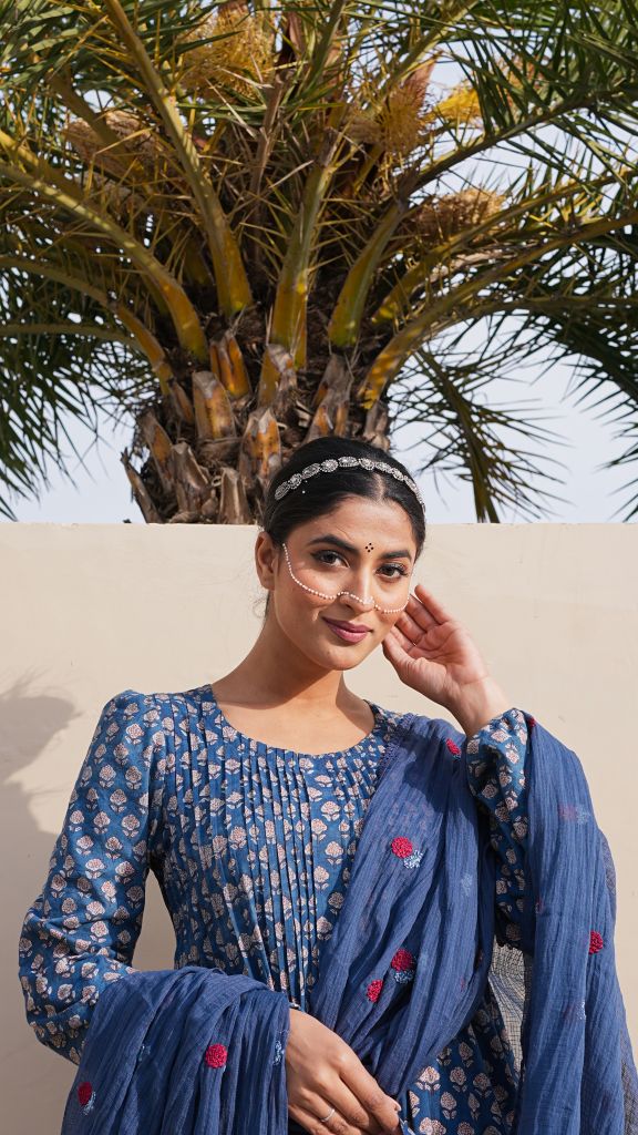 Rida Indigo Straight Set Gulabo Jaipur