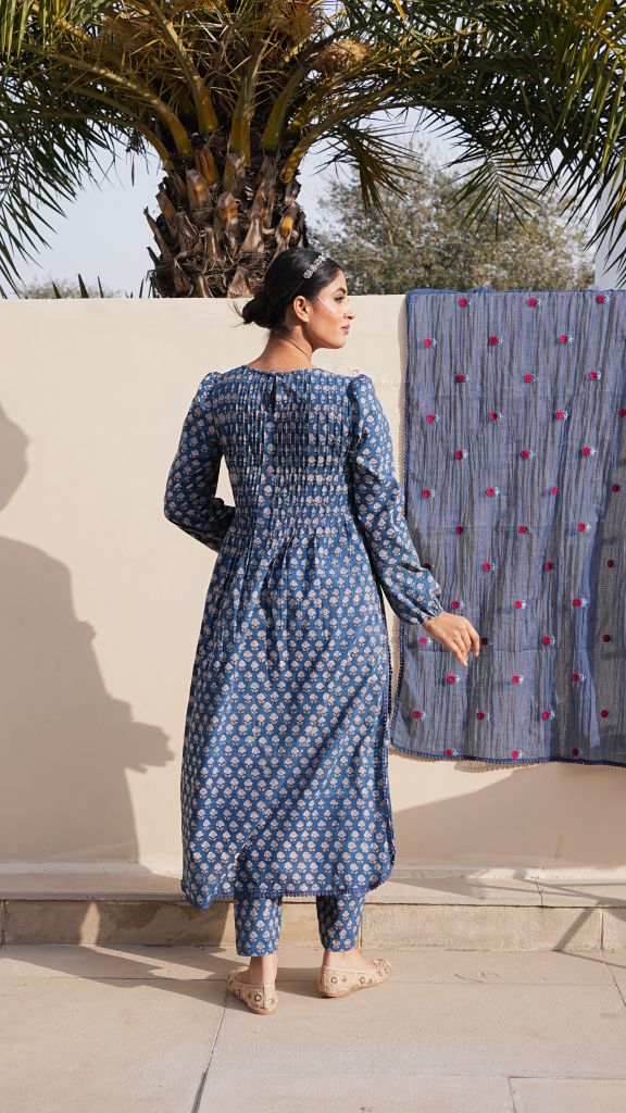 Rida Indigo Straight Set Gulabo Jaipur