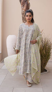 Afsana Mint Straight Set Gulabo Jaipur