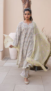 Afsana Mint Straight Set Gulabo Jaipur