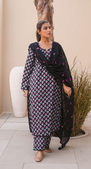 Afsana Black  Straight Set Gulabo Jaipur