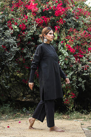 Gita Black Cotton Kurta Set With Pant 3