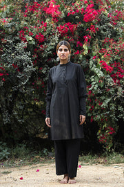 Gita Black Cotton Kurta Set With Pant 4