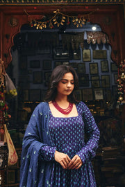 Umrao Blue Anarkali Set 1