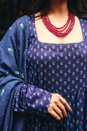 Umrao Blue Anarkali Set 4