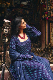 Umrao Blue Anarkali Set 3