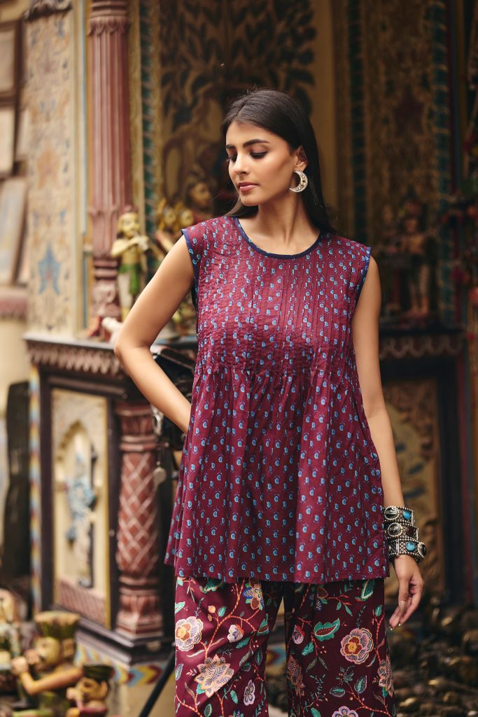 Tej Wine Co-ord Set