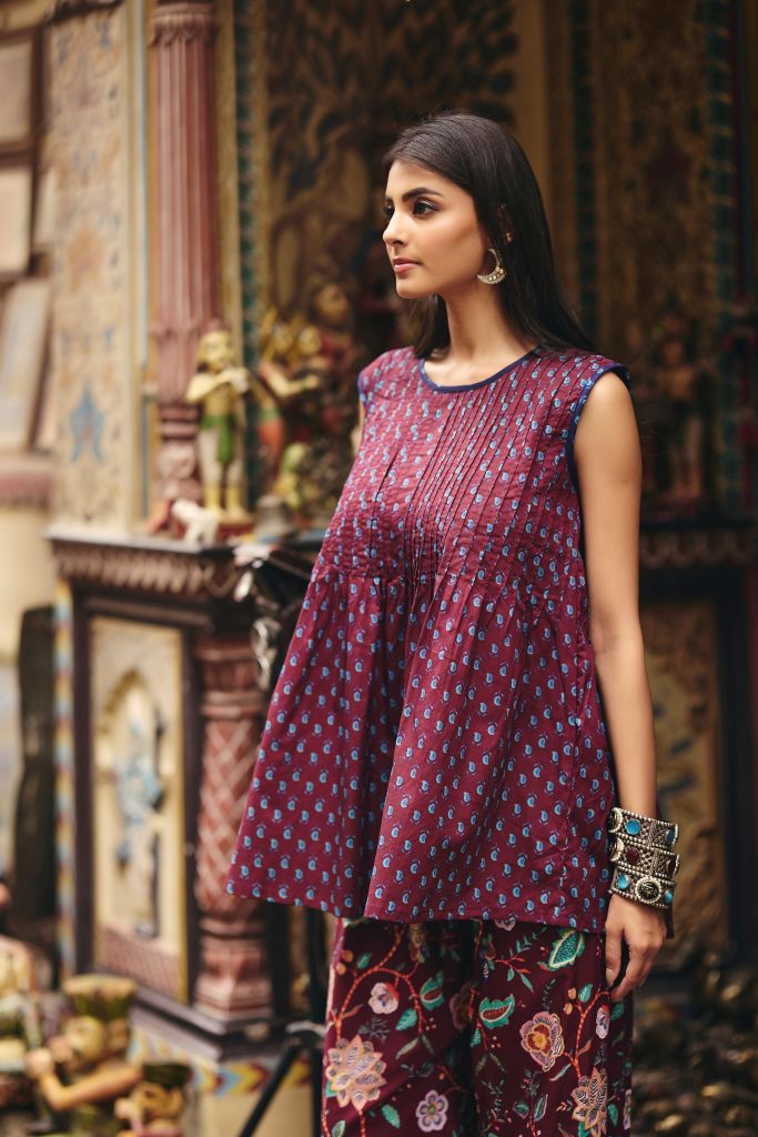 Tej Wine Co-ord Set