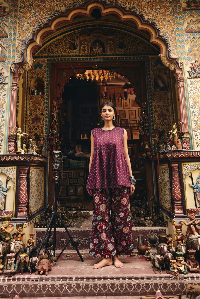 Tej Wine Co-ord Set