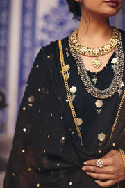 Sheesh Black Sharara Set 3