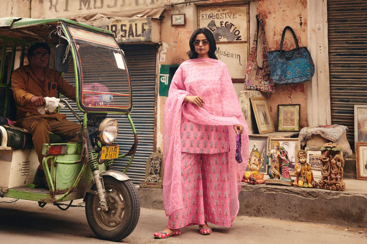Fiza Pink Straight Set