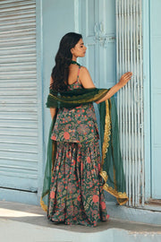Leela Emerald Sharara Set Gulabo Jaipur