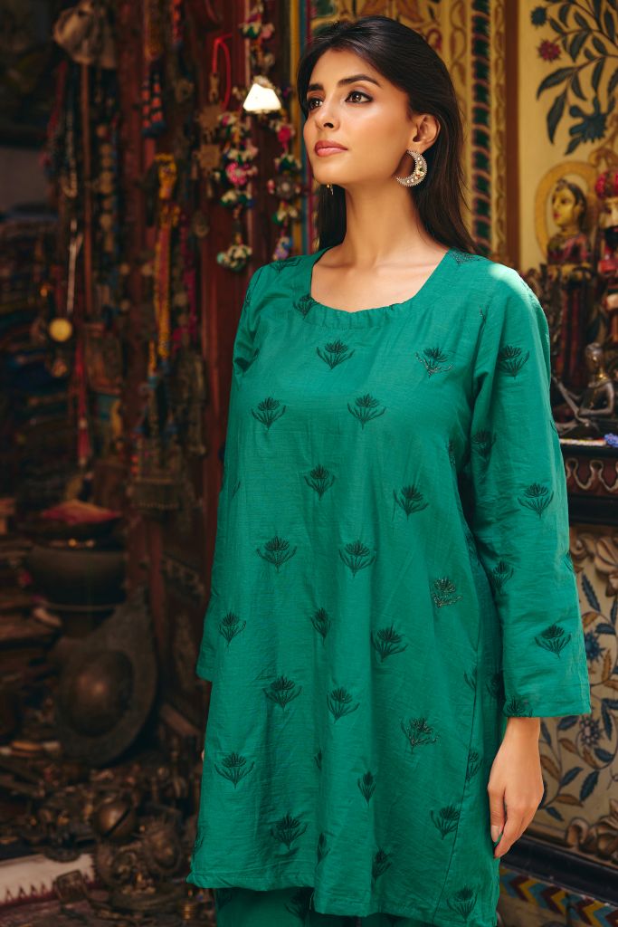 Falak Green Co-ord  Set