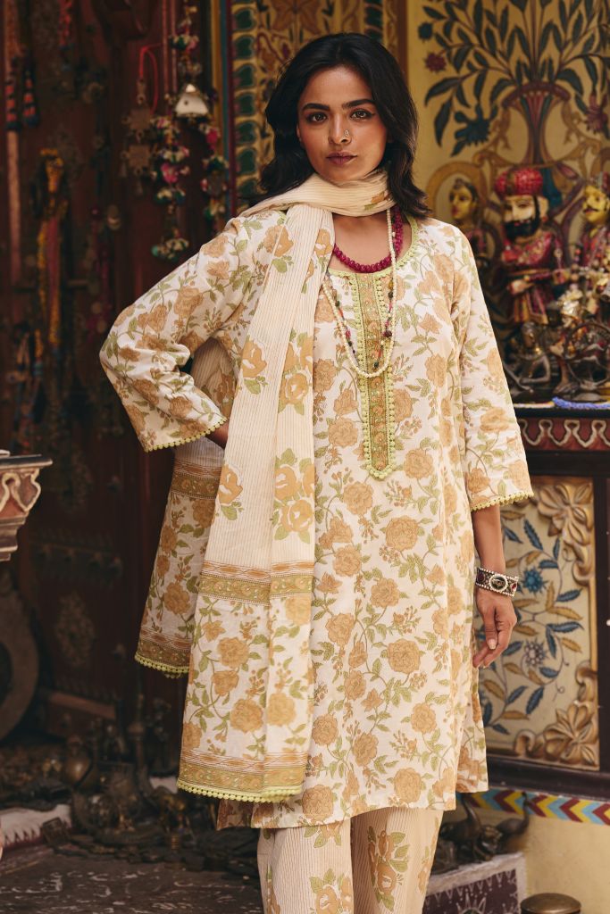 Hiba White Straight Set Gulabo Jaipur
