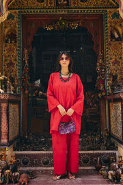 Falak Red Co-ord  Set Gulabo Jaipur
