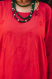 Falak Red Co-ord  Set Gulabo Jaipur