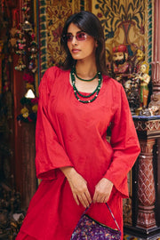 Falak Red Co-ord  Set Gulabo Jaipur