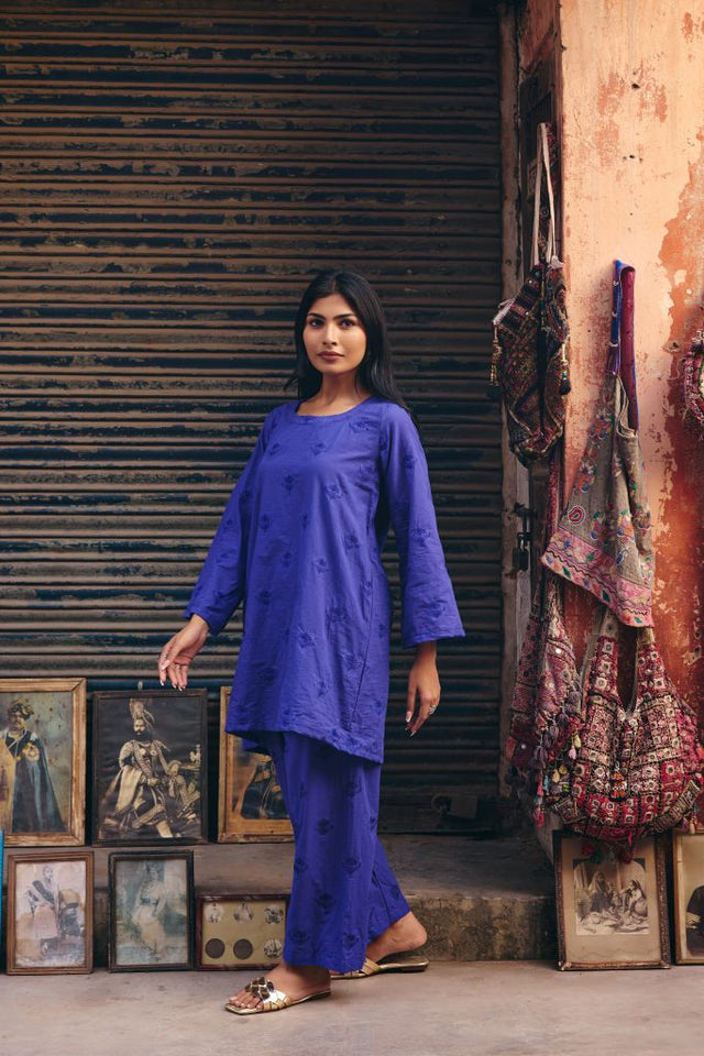 Falak Blue Co-ord  Set