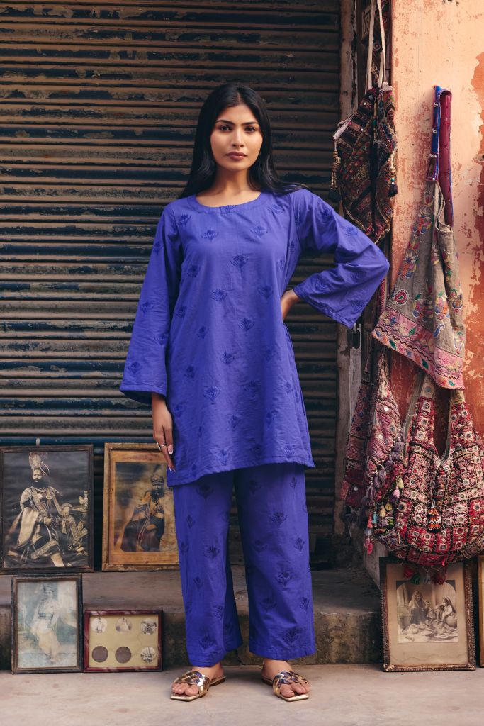 Falak Blue Co-ord  Set