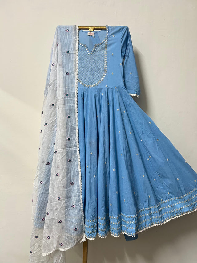 ROHEE BLUE ANARKALI SET