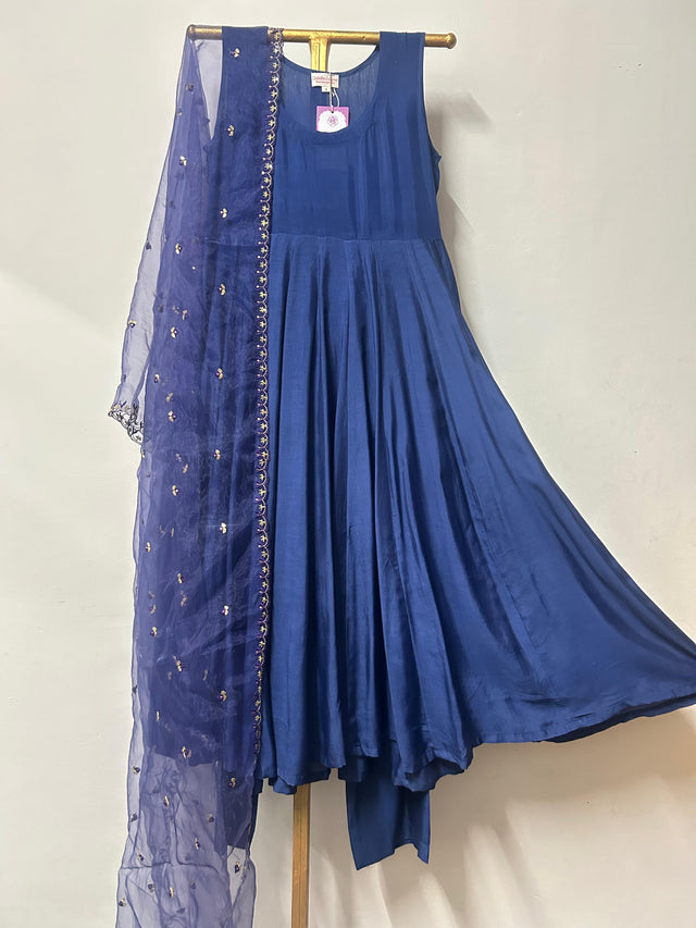 NOYA BLUE ANARKALI SET