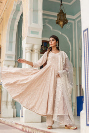 Hairat Grey Anarkali Set 4
