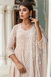 Hairat Grey Anarkali Set 2
