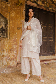 Hairat Grey Straight Kurta Set 2