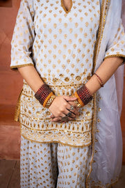 Zuri Grey Sharara Set Gulabo Jaipur